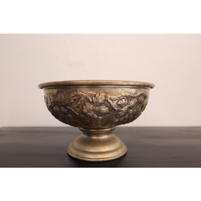 Early 20th Century Silver-Plated Brass Fruit Bowl, 1920s For Sale - Image 15 of 18