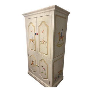 Afk Furniture Custom Hand Painted Armoir For Sale