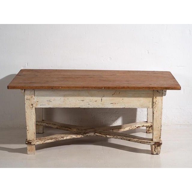 White Low Side Table, 1920s For Sale - Image 14 of 16