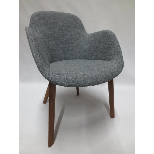 Walter Knoll Walter Knoll Sheru Armchair in Grey Fabric (New) For Sale - Image 4 of 8