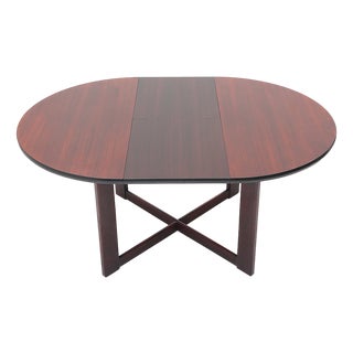 Round Table with Extendable Top, 1970s For Sale