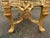 1950s French Vintage Off-White Leather Gilt Beech Bench For Sale - Image 9 of 16