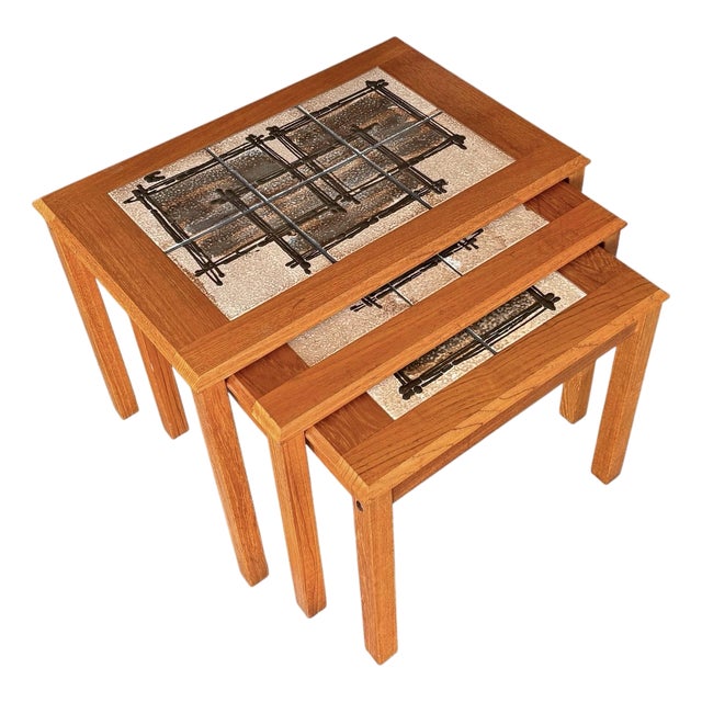 1980s Danish Modern Teak Nesting Tables by Ox Art/Trioh Møbelfabrik For Sale