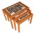 1980s Danish Modern Teak Nesting Tables by Ox Art/Trioh Møbelfabrik For Sale