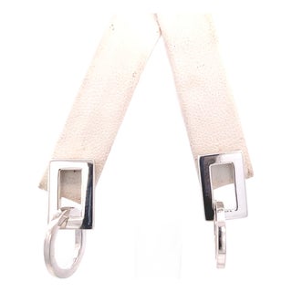 1990s Pair of Gucci Estate Pierced Earrings Sterling Silver 7.73 Grams For Sale