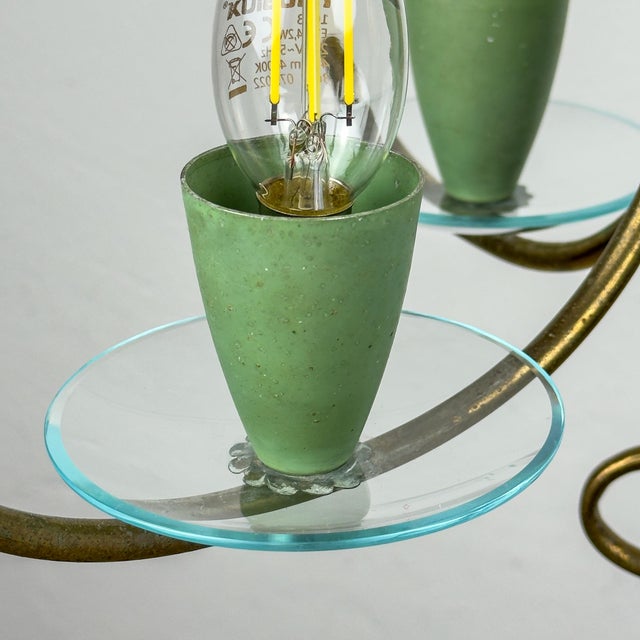 Vintage Chandelier attributed to Pietro Chiesa for Fontana Arte, Italy, 1930s For Sale - Image 18 of 18