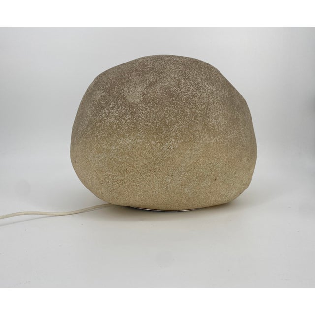 Moon Rock Light Object in Fiberglass attributed to André Cazenave, France, 1960s For Sale - Image 12 of 12
