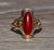The Pomona: Antique Art Nouveau Ring set with Carnelian For Sale - Image 4 of 11