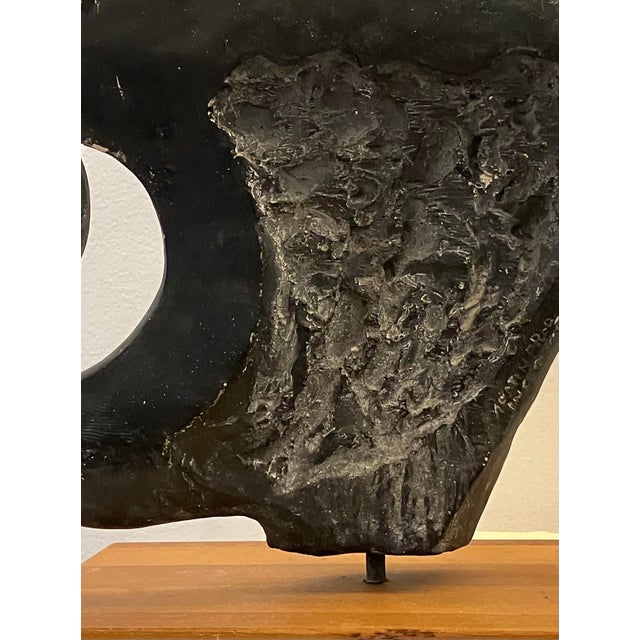 1970s 13" Vintage Abstract Fish Sculpture by Austin Productions - Brutalist Style For Sale - Image 5 of 9