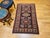 Vintage Persian Kurdish Rug, Hand-Knotted Wool, Geometric Pattern, Navy & Tan, 3x5 For Sale - Image 11 of 18