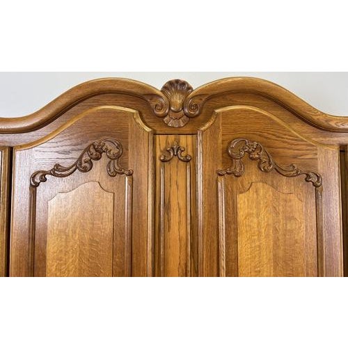 Vintage French Louis XVI Style Wardrobe For Sale - Image 3 of 10