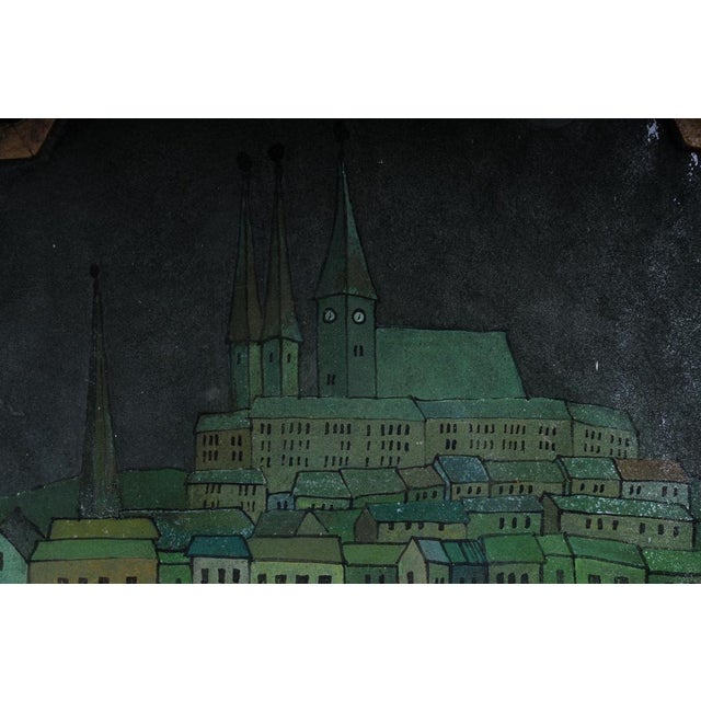 19th Century Solitaire Wall Panel with Painting For Sale - Image 10 of 18