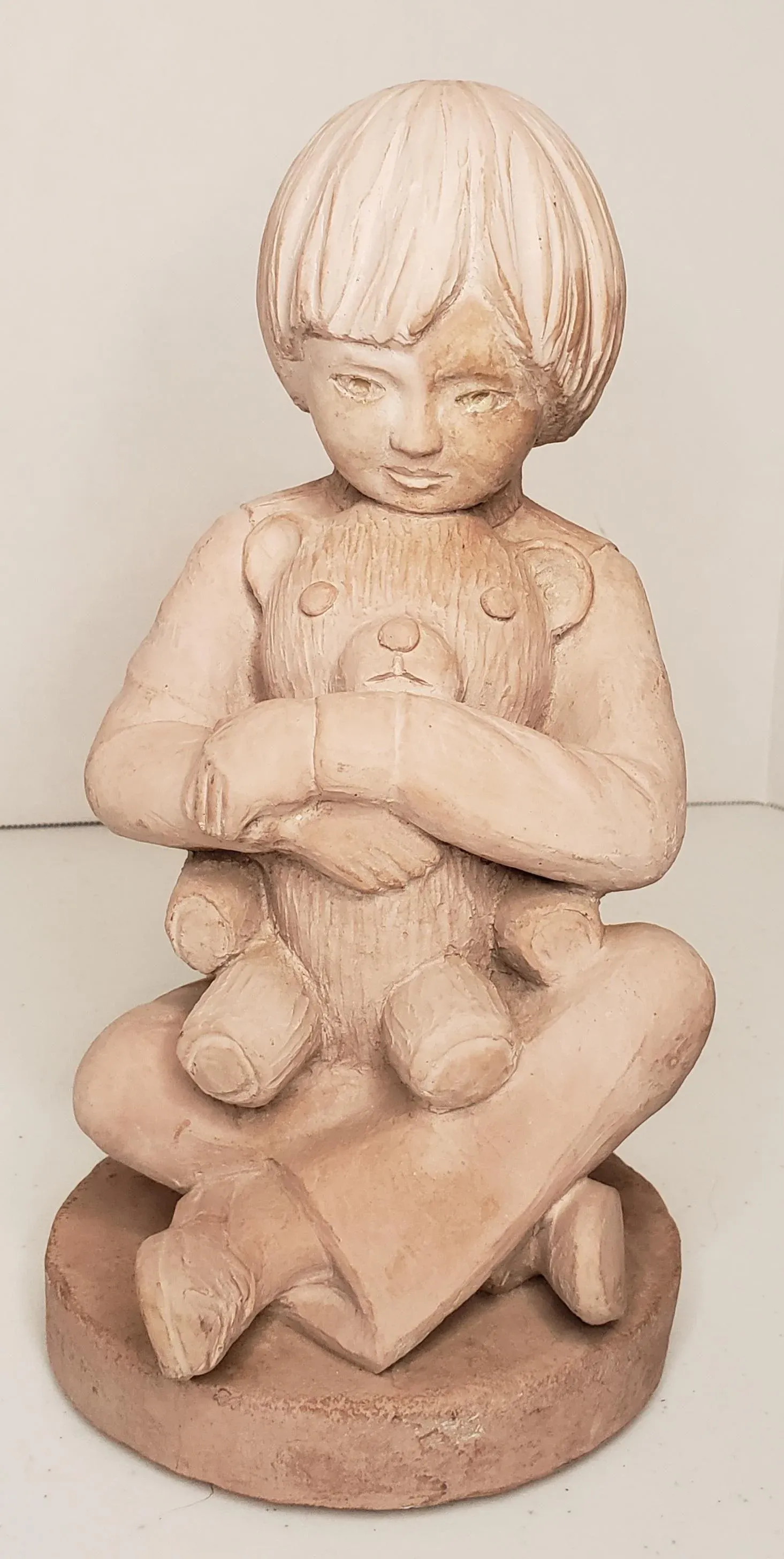 Vintage 1982 Austin Productions Sculpture Signed Hannon Child With
