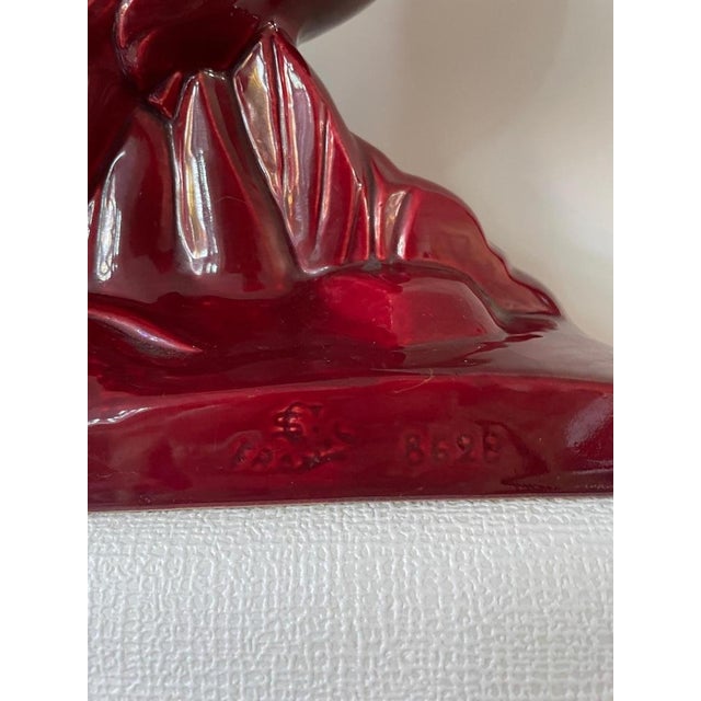 Ceramic Vintage Art Deco Ceramic Pheasant from Saint Clement, 1930s For Sale - Image 7 of 15