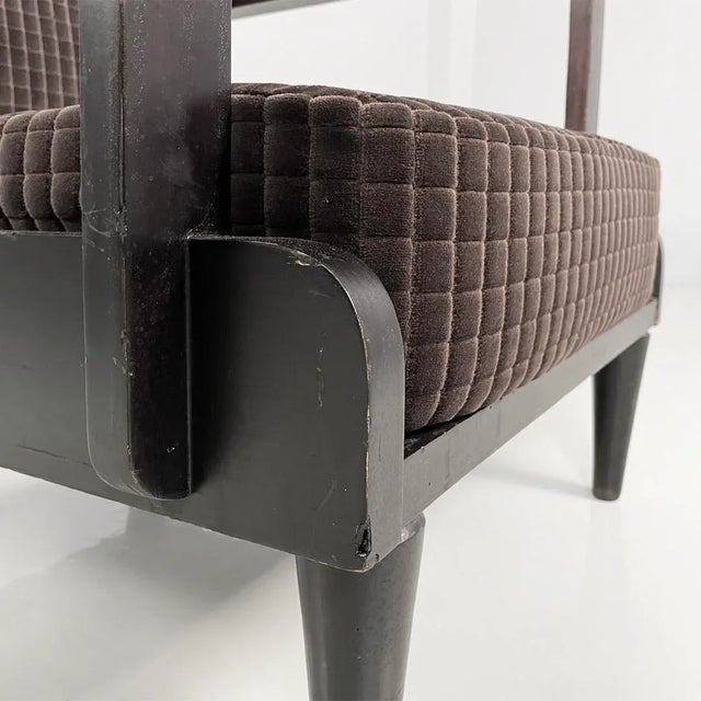 Mid-Century Modern Italian Chairs in Velvet, 1940s, Set of 2 For Sale - Image 17 of 18