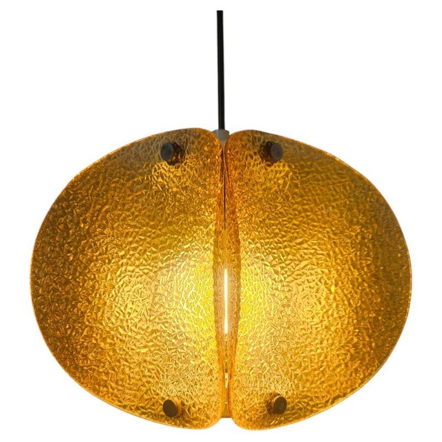 Mid-Century Glass Pendant Lamp, Germany, 1960s For Sale - Image 15 of 15