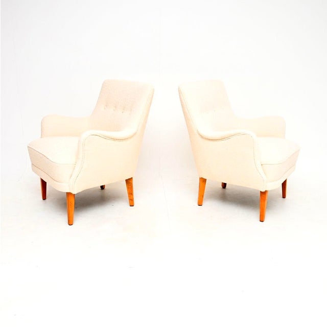 Vintage Swedish Lounge Chairs, 1950s, Set of 2 For Sale - Image 4 of 8