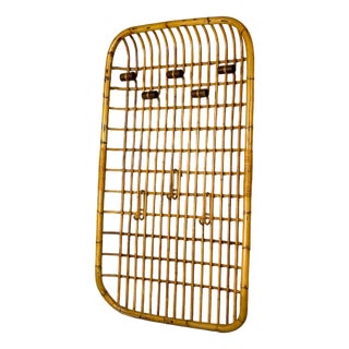 Wicker Coat Rack by Olaf Van Bohr, 1950s For Sale