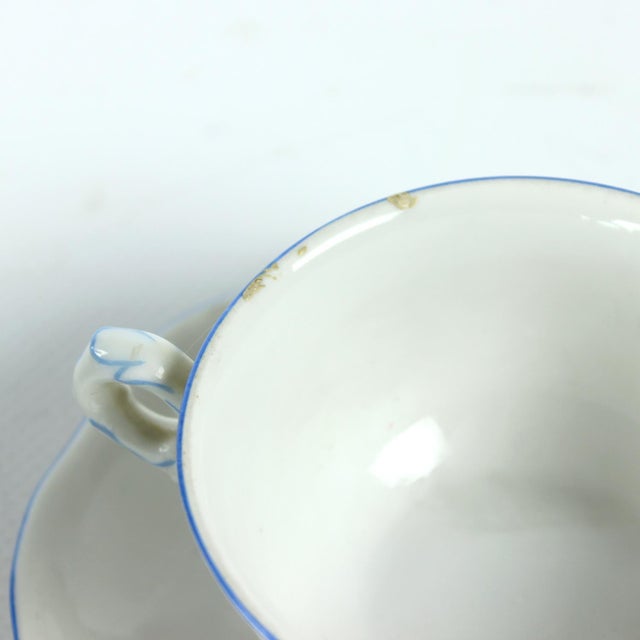 Tea / Coffee Porcelain Set by Pirkenhammer Brezova, 1950s, Set of 13 For Sale - Image 6 of 15