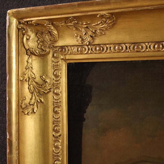 French Artist, Solomon and the Queen of Sheba, 1830, Oil on Canvas, Framed For Sale - Image 8 of 15