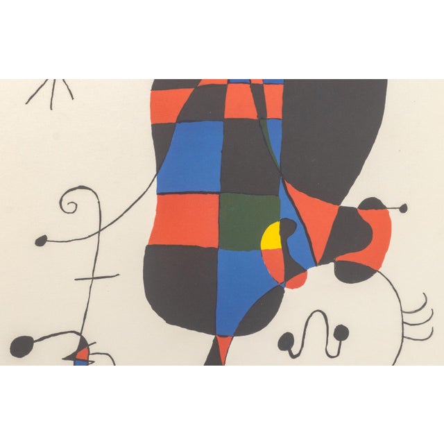 Joan Miró Joan Miro "Figures and Dog..." Screenprint For Sale - Image 4 of 10