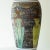 1970s Ceramic Floor Table Lamp with Silk Lampshade attributed to R. Houben, 1970s For Sale - Image 5 of 10