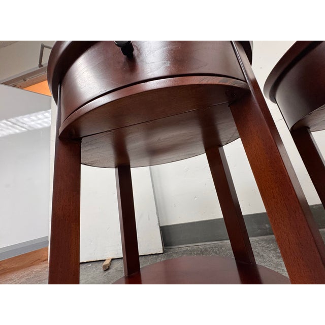 Pottery Barn Valencia Oval Nightstands, Pair For Sale In San Francisco - Image 6 of 12