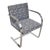 Mid 20th Century Mies Van Der Rohe for Knoll Stainless Steel Flat Bar Brno Chair For Sale