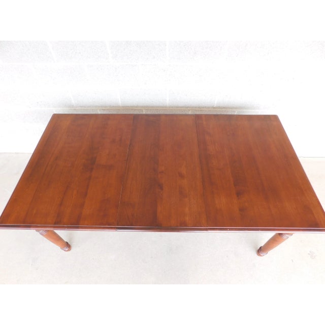 Wood Nichols & Stone Kensington Farmhouse Dining Table For Sale - Image 7 of 10