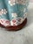 Vintage Chinese Style Raised Floral Pattern Porcelain Table Lamp For Sale - Image 9 of 9