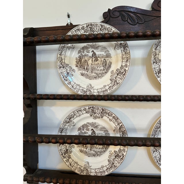 Antique Wood Carved Plate Rack | Chairish