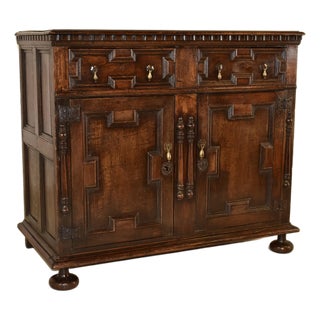 Early 18th Century English Geometric Buffet For Sale