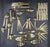 Vintage Gold Electroplate "Trocadero" Hostess & Serving Flatware- 53 Piece Collection For Sale - Image 15 of 18