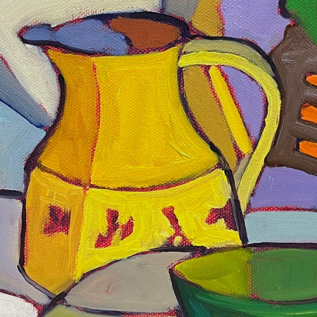 Contemporary Chromatic Table, Original Oil For Sale - Image 3 of 7