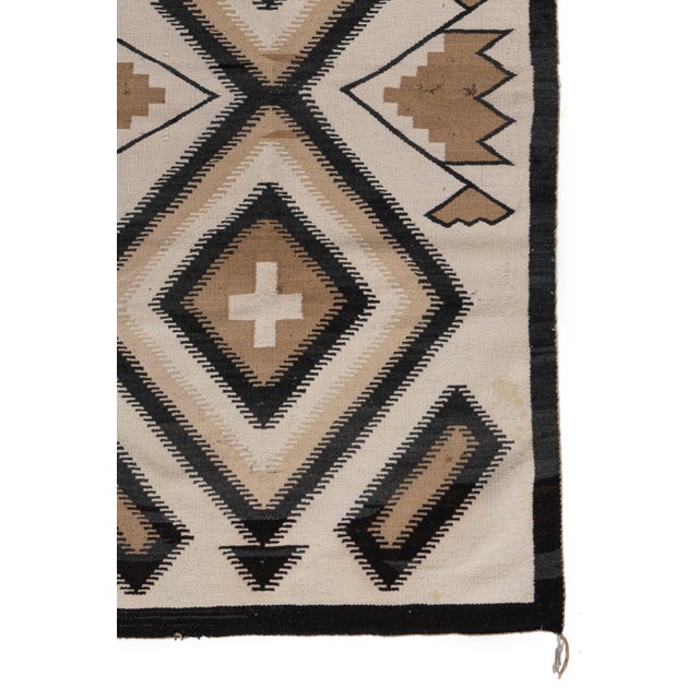 Textile Antique Navajo Style Rug 3'7 X 6'9 For Sale - Image 7 of 8