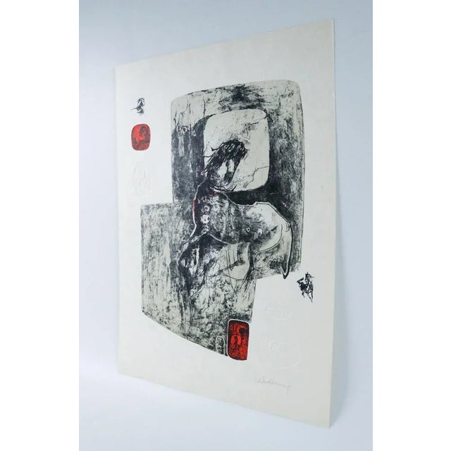 Dang Lebadang, Le Cheval, 20th Century, Color Etching For Sale - Image 6 of 7
