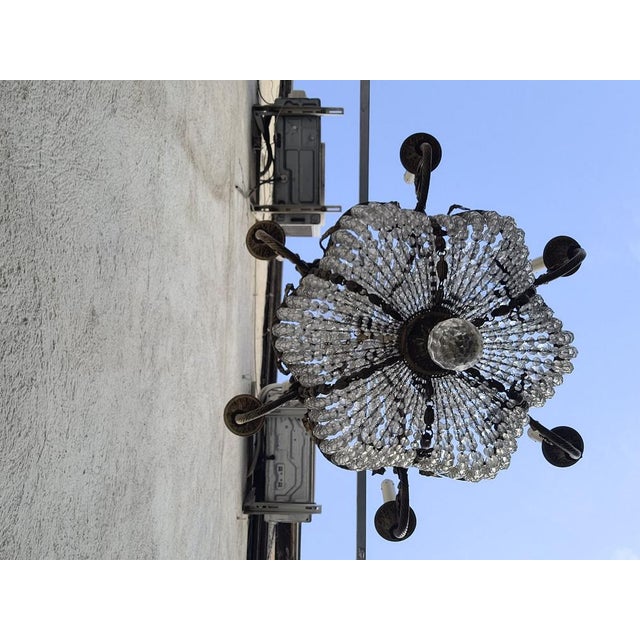 Bronze and Crystal Hot Air Balloon Chandelier, 2000 For Sale - Image 14 of 15