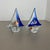 Article: Murano glass sailing boats set of 2 Origin: Murano, Italy Decade: 1970s This original vintage glass elements was...