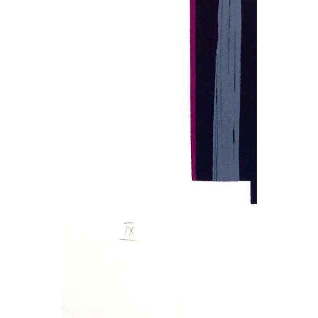 Contemporary Ronald King Screenprint the Franklin Signed & Numbered 1978 For Sale - Image 3 of 4