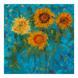 Giclée Print of Original Expressionist Floral Painting For Sale