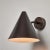 Hans-Agne Jakobsson 'Tratten' dark brown patinated outdoor sconces - a pair. An exclusive made for U.S. and UL listed...