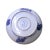 2000 - 2009 Chinese Blue White Round Porcelain Kirin Graphic Bowl Deep Plate For Sale - Image 5 of 6
