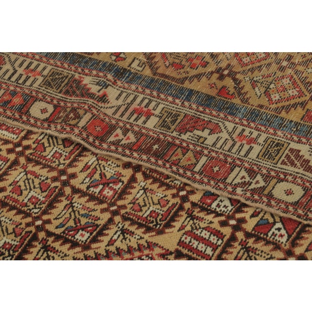 1900 - 1909 Antique Kuba Rug With Colorful Diamond Lattice & Tribal Motifs - Rug & Kilim For Sale - Image 5 of 7