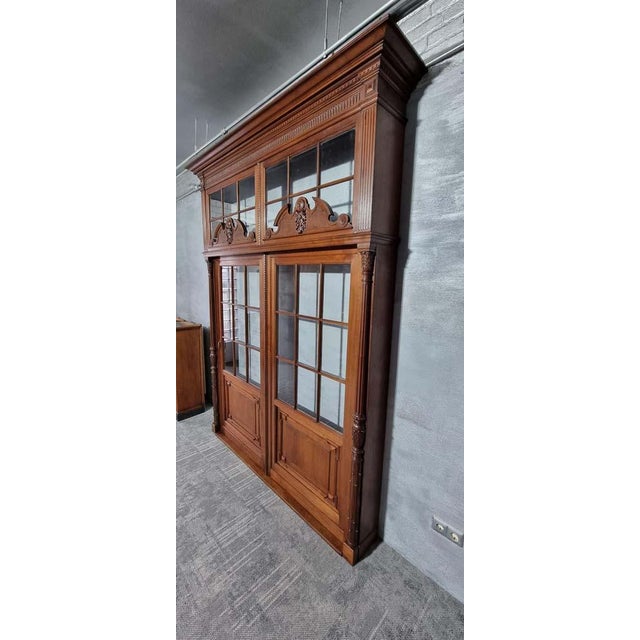 French Fixed Cupboard in Oak, 1980s For Sale - Image 12 of 16