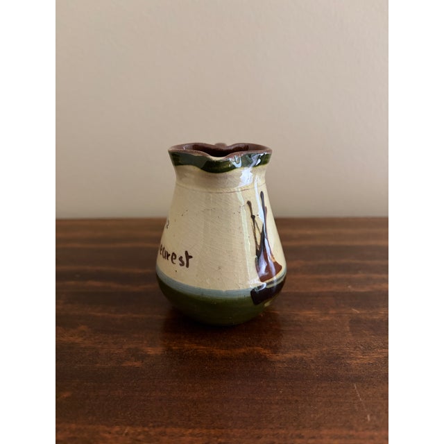 Late 19th Century Late 19th Century English Torquay Motto Pitcher With Sailboats, Devon Earthenware Pottery For Sale - Image 5 of 9