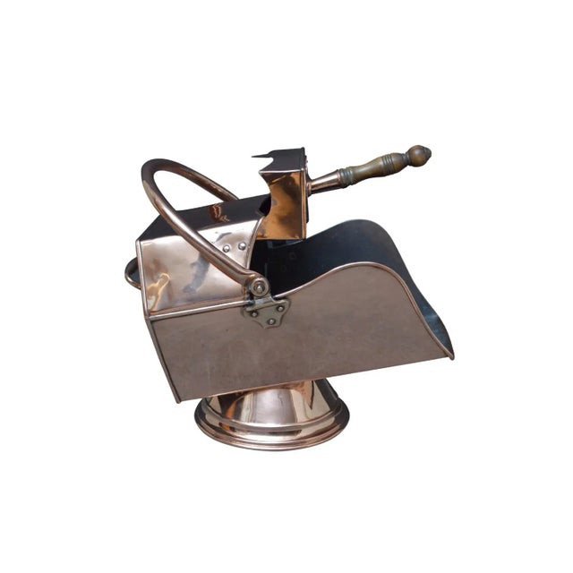 Arts & Crafts Copper Coal Helmet with Shovel, 1880s, Set of 2 For Sale - Image 11 of 13