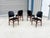 Wood 1960s Set of 6 Refinished Danish Modern Teak & Black Vinyl Dining Chairs- Set of 6 For Sale - Image 7 of 15