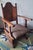 Brown Antique Gothic Revival Carved Oak Armchair, 1910s For Sale - Image 8 of 12