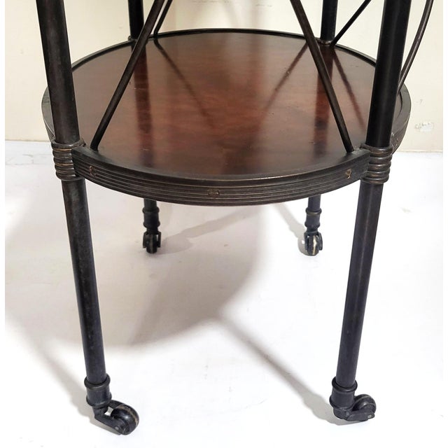 Pair of Vintage Oval Gueridon Theodore Alexander Side End Tables For Sale - Image 16 of 17