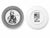 Americana Coasters in Porcelain with American Historical Figures by Piero Fornasetti, 1960s, Set of 7 For Sale - Image 9 of 11